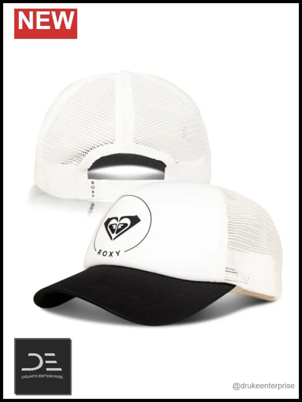 Roxy Trucker Hat - Adjustable Baseball Cap with Mesh Back